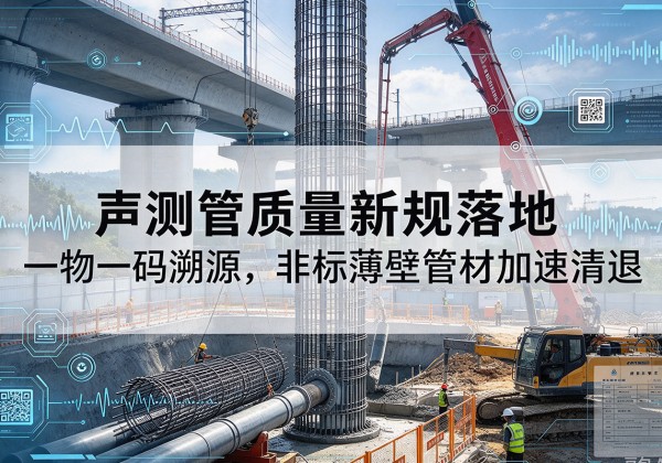 岳麓声测管质量新规落地，一物一码溯源，非标薄壁管材加速清退